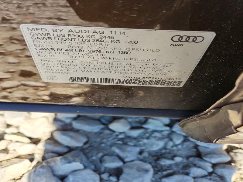 2015 Audi Q5 მანქანა იყიდება აუქციონზე, vin: WA1CFAFP9FA074519, აუქციონის ნომერი: 49330996