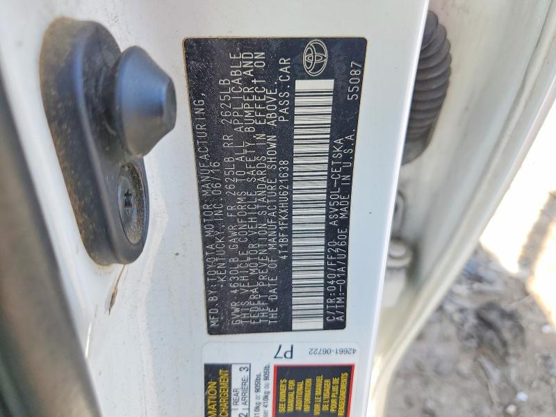 Aukcja sprzedaży 2017 Toyota Camry, vin: 4T1BF1FKXHU621638, numer aukcji: 51798326