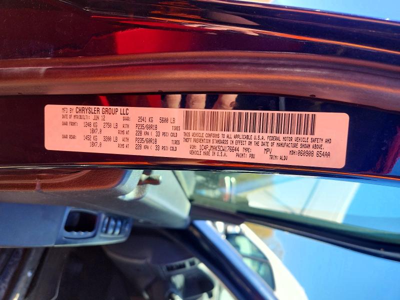 Aukcja sprzedaży 2012 Jeep Liberty, vin: 1C4PJMAK5CW176644, numer aukcji: 51181256