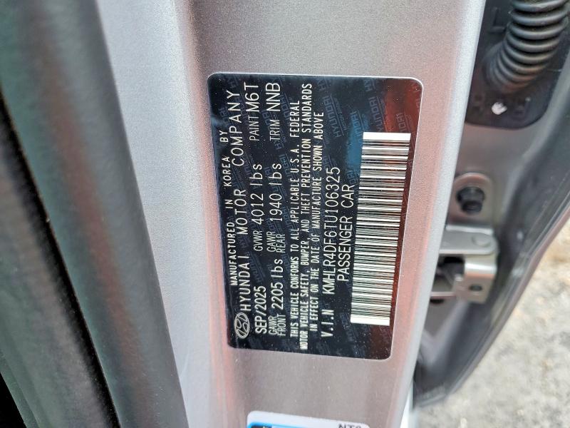 2026 Hyundai Elantra მანქანა იყიდება აუქციონზე, vin: KMHLR4DF6TU106325, აუქციონის ნომერი: 50182396