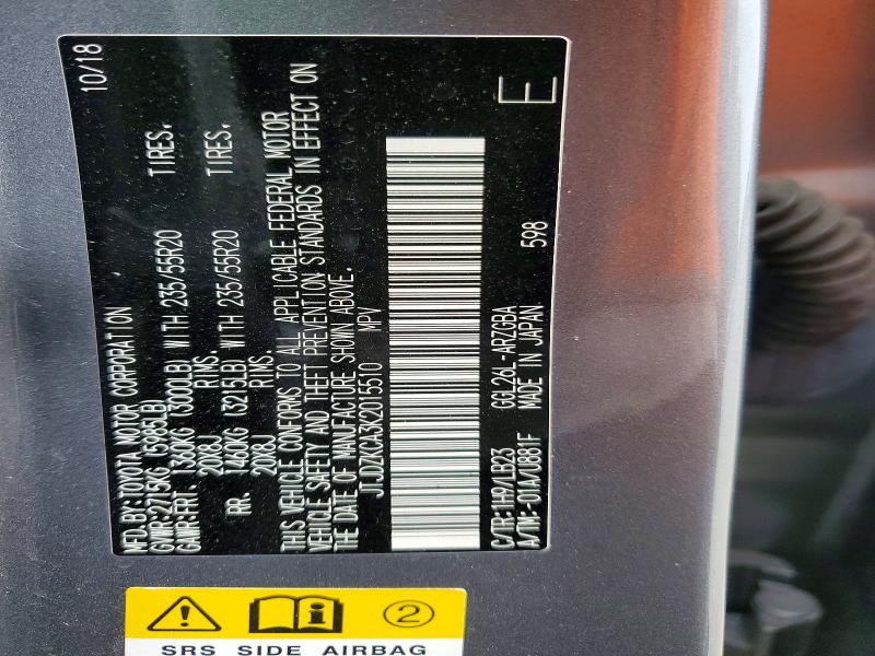 Aukcja sprzedaży 2019 Lexus Rx, vin: JTJDZKCA3K2015510, numer aukcji: 49439746