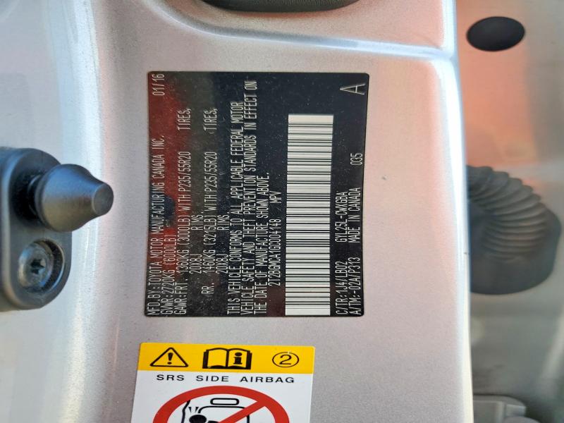 51529826 :رقم المزاد ، 2T2BGMCA1GC004148 vin ، 2016 Lexus Rx 450h مزاد بيع