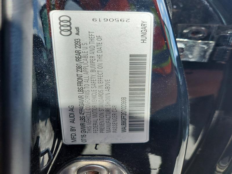 Продажа на аукционе авто 2016 Audi A3, vin: WAUB8GFF2G1020998, номер лота: 49620396