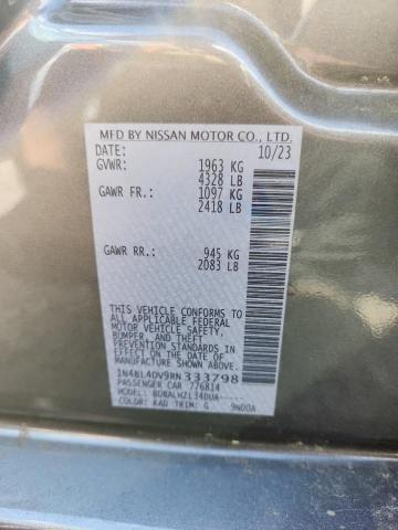 Aukcja sprzedaży 2024 Nissan Altima, vin: 1N4BL4DV9RN333798, numer aukcji: 50510896