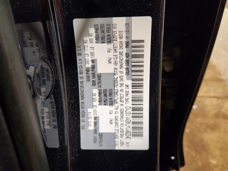 2014 Mazda 3 მანქანა იყიდება აუქციონზე, vin: 3MZBM1W74EM118710, აუქციონის ნომერი: 51194876