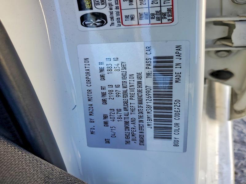 Aukcja sprzedaży 2015 Mazda 3, vin: JM1BM1M38F1269907, numer aukcji: 51109116
