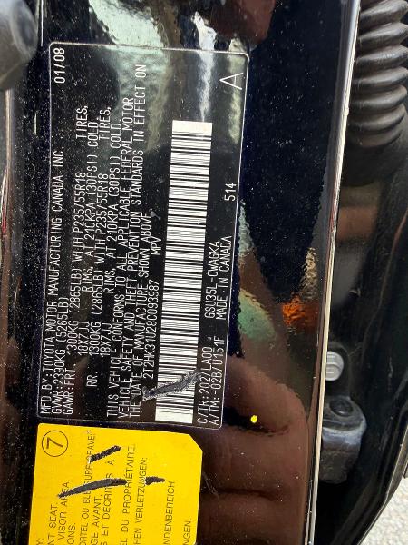 Продажа на аукционе авто 2008 Lexus Rx, vin: 2T2HK31U28C093987, номер лота: 51221356