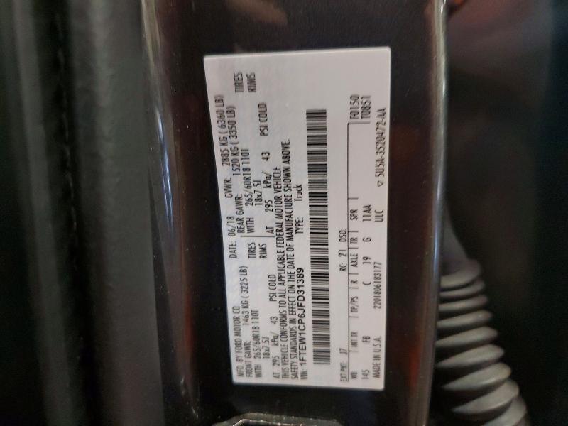Продажа на аукционе авто 2018 Ford F150, vin: 1FTEW1CP6JFD31389, номер лота: 50665426