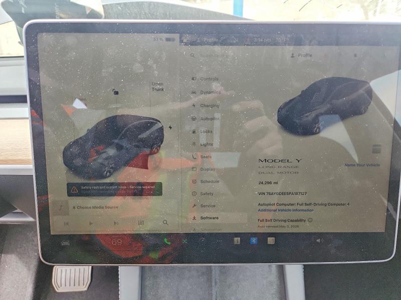2023 Tesla Model Y მანქანა იყიდება აუქციონზე, vin: 7SAYGDEE5PA187127, აუქციონის ნომერი: 50327016
