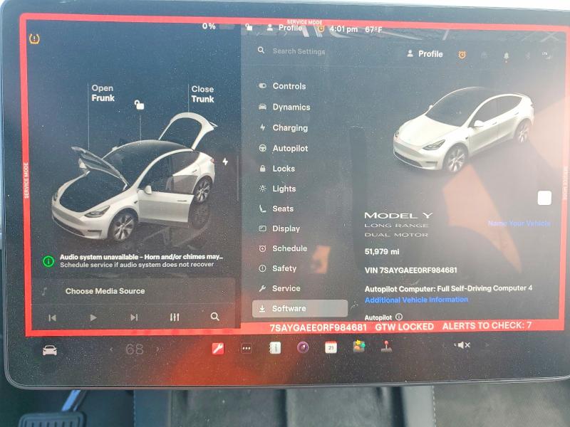 Продажа на аукционе авто 2024 Tesla Model Y, vin: 7SAYGAEE0RF984681, номер лота: 50761266