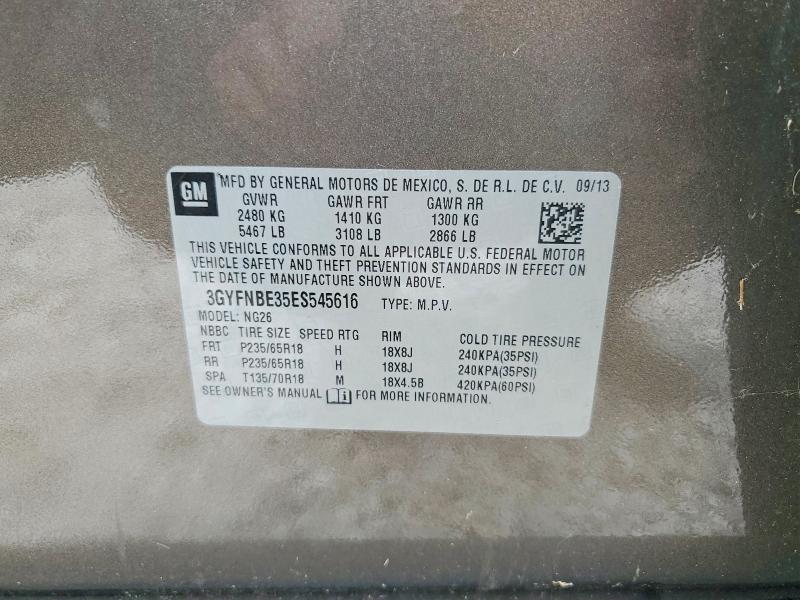 Продажа на аукционе авто 2014 Cadillac Srx, vin: 3GYFNBE35ES545616, номер лота: 48067396