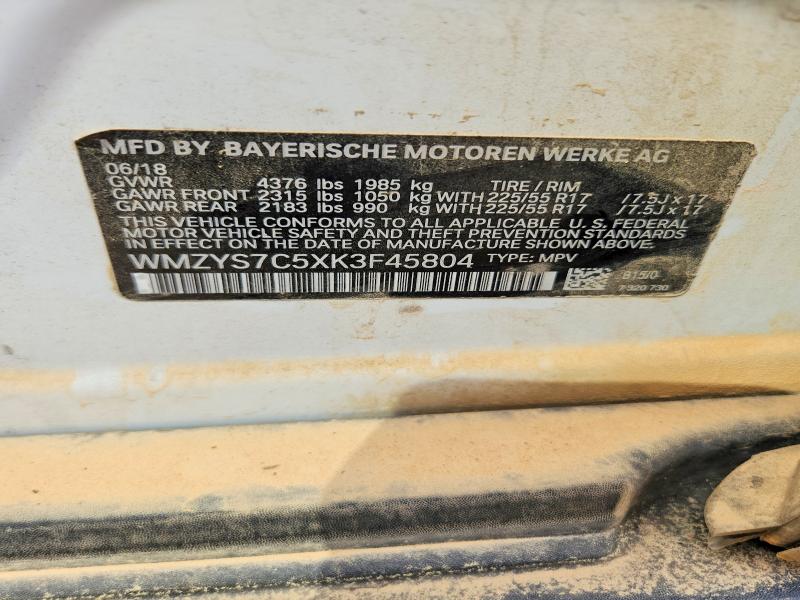 Aukcja sprzedaży 2019 Mini Cooper, vin: WMZYS7C5XK3F45804, numer aukcji: 50447446