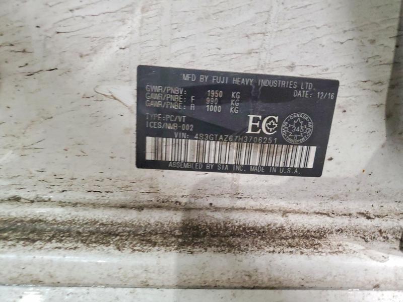 Aukcja sprzedaży 2017 Subaru Impreza, vin: 4S3GTAZ67H3706251, numer aukcji: 49502046