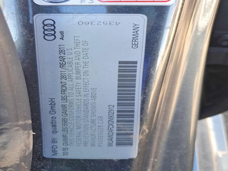 Aukcja sprzedaży 2016 Audi Rs7, vin: WUAW2AFCXGN902912, numer aukcji: 50231736