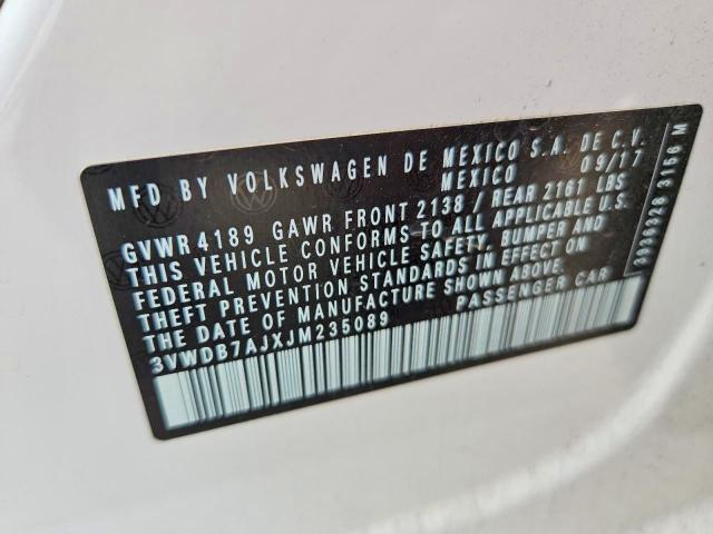 Продаж на аукціоні авто 2018 Volkswagen Jetta, vin: 3VWDB7AJXJM235089, номер лоту: 78627725