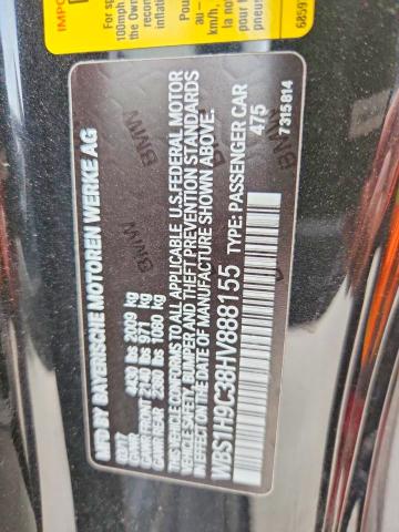 47841356 :رقم المزاد ، WBS1H9C38HV888155 vin ، 2017 Bmw Motorrad M2 مزاد بيع