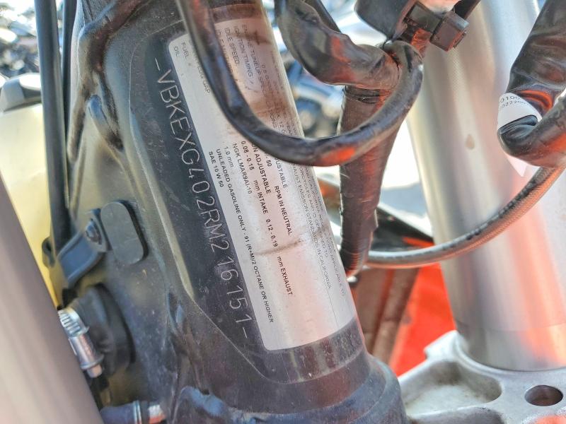 Aukcja sprzedaży 2024 Ktm Enduro, vin: VBKEXG402RM216151, numer aukcji: 51128736