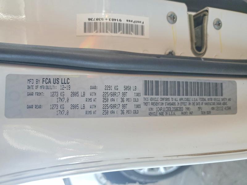 Aukcja sprzedaży 2020 Jeep Cherokee, vin: 1C4PJLCB3LD586393, numer aukcji: 48483806