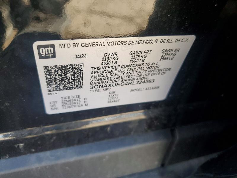 Продаж на аукціоні авто 2024 Chevrolet Equinox, vin: 3GNAXUEG4RL324363, номер лоту: 50172976
