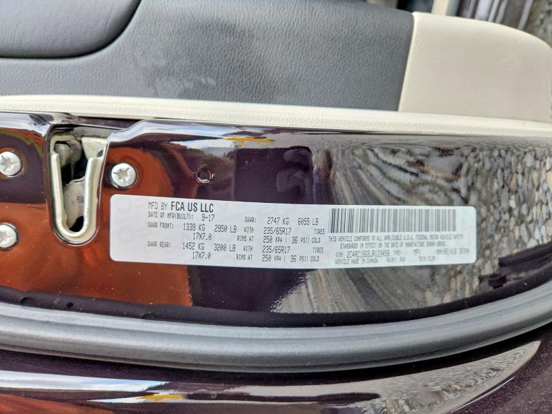 51212246 :رقم المزاد ، 2C4RC1BG5JR123458 vin ، 2018 Chrysler Pacifica مزاد بيع