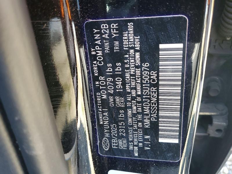 2025 Hyundai Elantra Hybrid მანქანა იყიდება აუქციონზე, vin: KMHLM4DJ1SU150976, აუქციონის ნომერი: 51684316