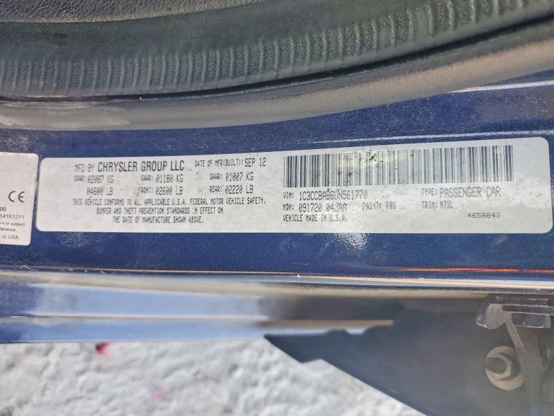 Aukcja sprzedaży 2013 Chrysler 200, vin: 1C3CCBAB6DN561770, numer aukcji: 48417706