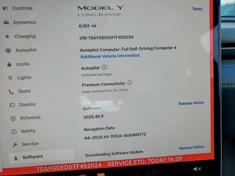 Продажа на аукционе авто 2026 Tesla Model Y, vin: 7SAYGDED0TF452024, номер лота: 51100286