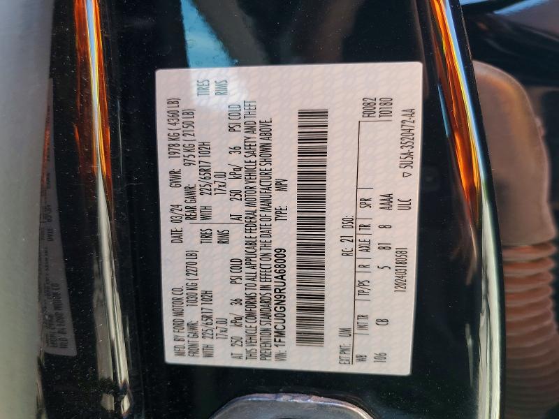 Продажа на аукционе авто 2024 Ford Escape, vin: 1FMCU0GN9RUA68009, номер лота: 50393896