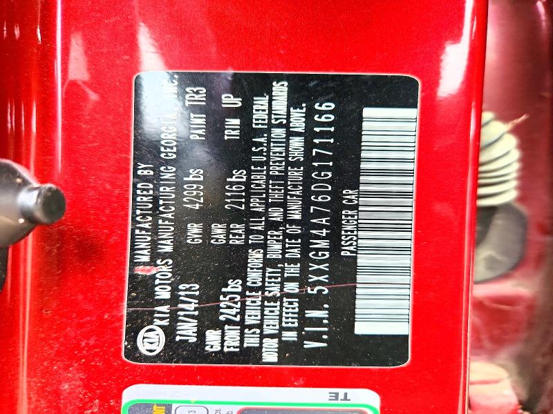 Aukcja sprzedaży 2013 Kia Optima, vin: 5XXGM4A76DG171166, numer aukcji: 51677336