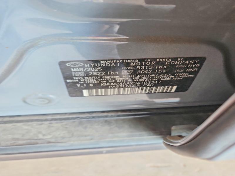 Продажа на аукционе авто 2025 Hyundai Ioniq 6, vin: KMHM24AAXSA103347, номер лота: 51181026