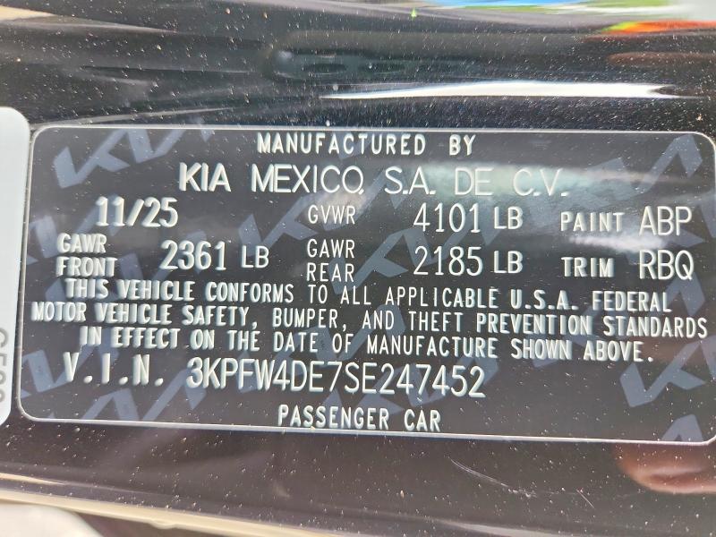 Продажа на аукционе авто 2025 Kia K4, vin: 3KPFW4DE7SE247452, номер лота: 49989096