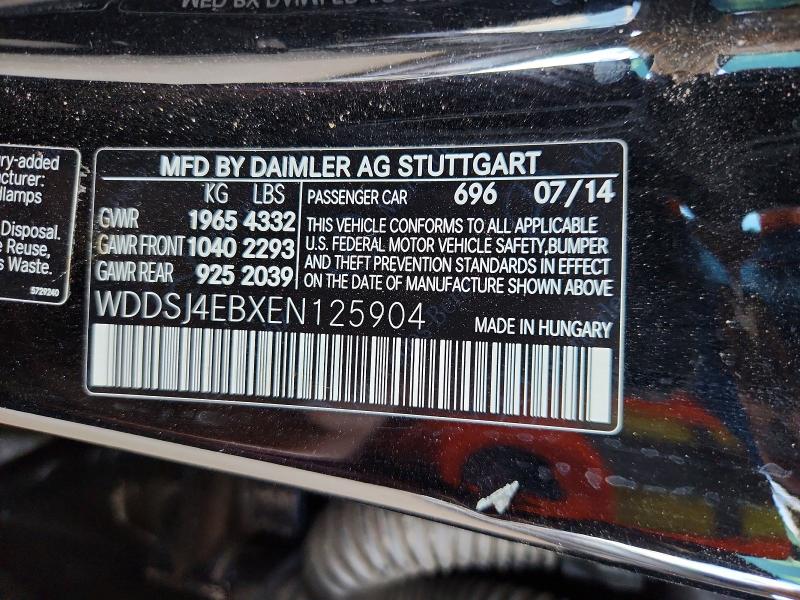 Продажа на аукционе авто 2014 Mercedes-benz Cla, vin: WDDSJ4EBXEN125904, номер лота: 48508566