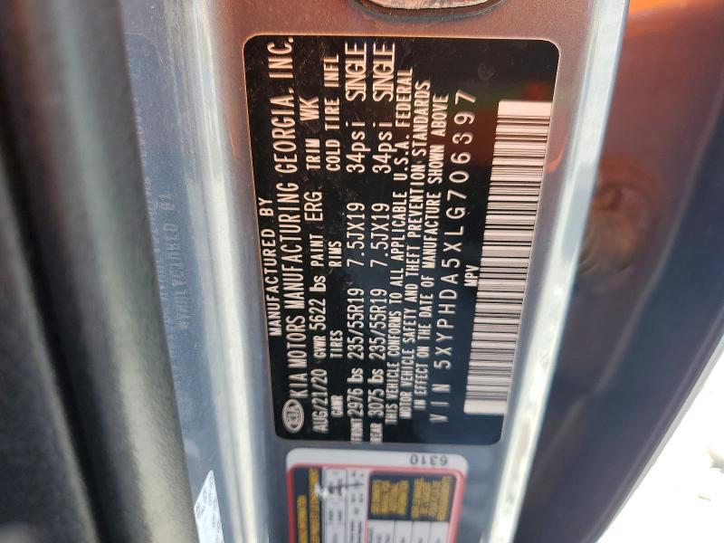 Продажа на аукционе авто 2020 Kia Sorento, vin: 5XYPHDA5XLG706397, номер лота: 48738466