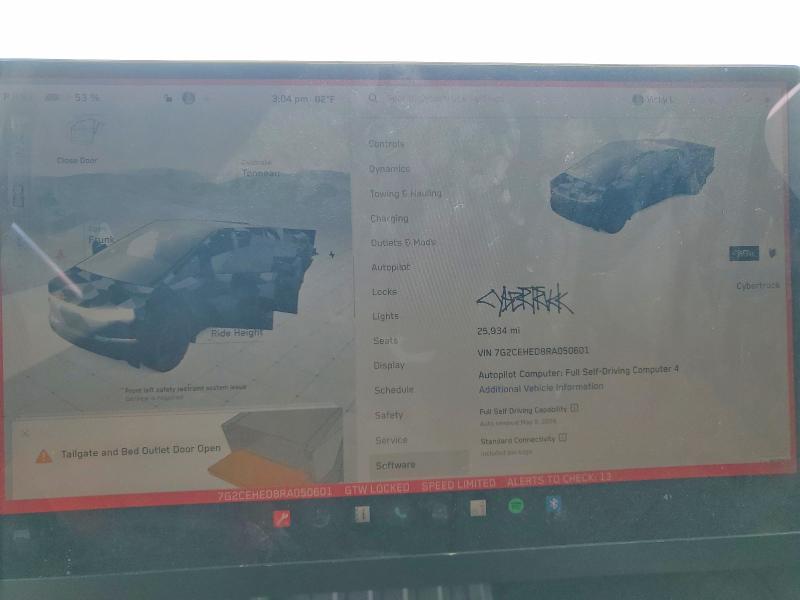 48115136 :رقم المزاد ، 7G2CEHED8RA050601 vin ، 2024 Tesla Cybertruck مزاد بيع