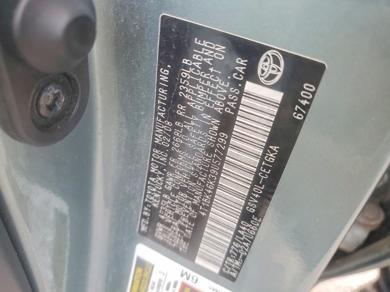 Продажа на аукционе авто 2009 Toyota Camry, vin: 4T1BK46K39U577299, номер лота: 49473546