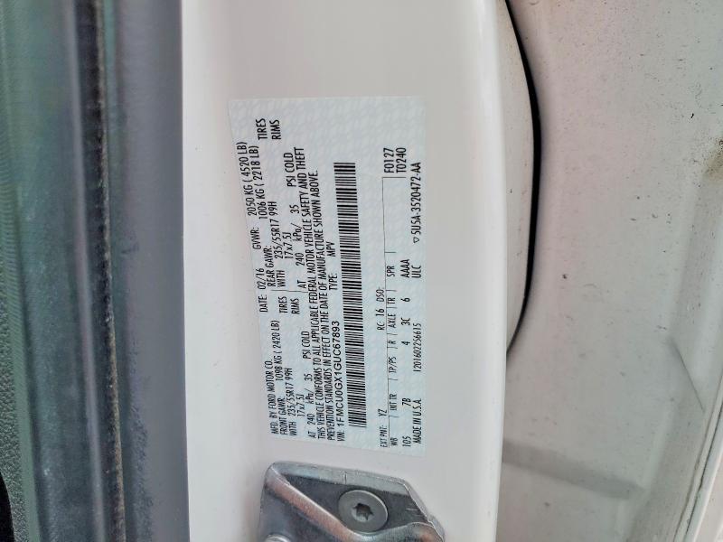 Aukcja sprzedaży 2016 Ford Escape, vin: 1FMCU0GX1GUC67893, numer aukcji: 51747866