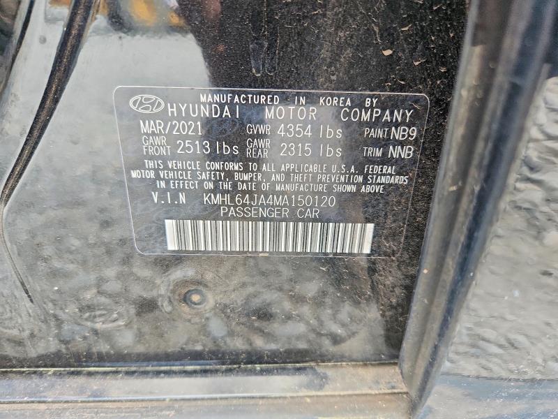 Aukcja sprzedaży 2021 Hyundai Sonata, vin: KMHL64JA4MA150120, numer aukcji: 50218476