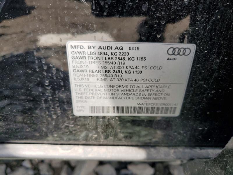 Продажа на аукционе авто 2016 Audi Q3, vin: WA1EFCFS1GR001141, номер лота: 51631196