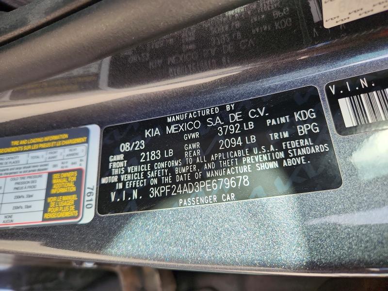 Продажа на аукционе авто 2023 Kia Forte, vin: 3KPF24AD3PE679678, номер лота: 49673136