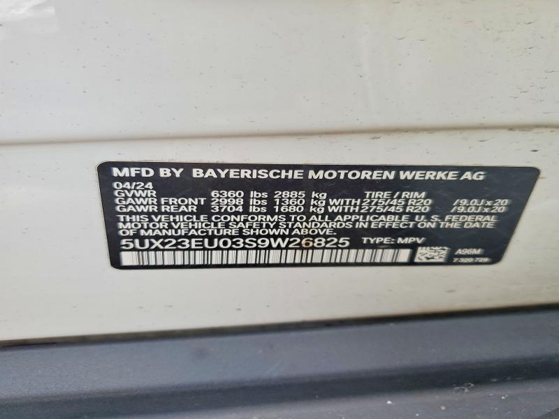Aukcja sprzedaży 2025 Bmw X5, vin: 5UX23EU03S9W26825, numer aukcji: 50101866