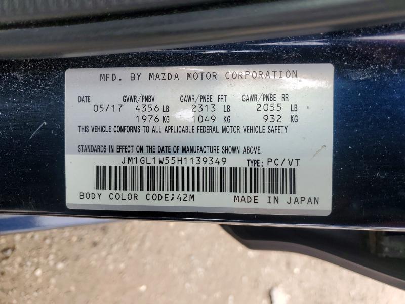 Aukcja sprzedaży 2017 Mazda 6, vin: JM1GL1W55H1139349, numer aukcji: 50305506