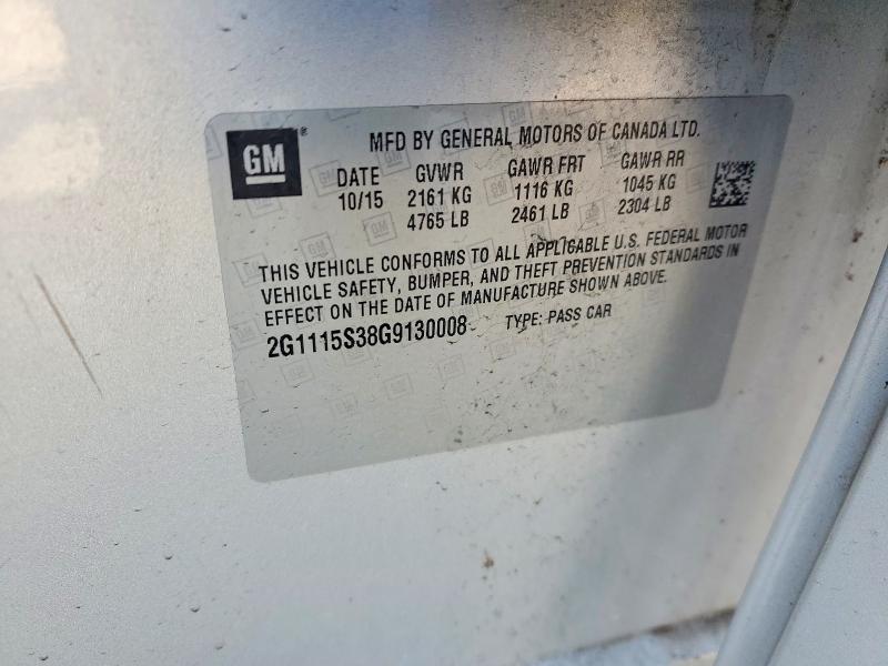 Продажа на аукционе авто 2016 Chevrolet Impala, vin: 2G1115S38G9130008, номер лота: 48737056