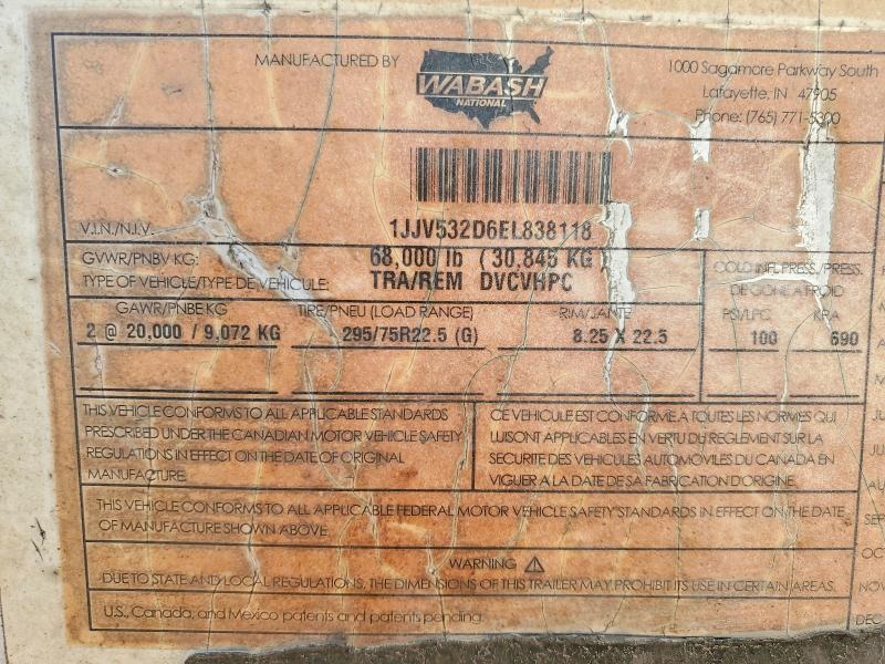 Продаж на аукціоні авто 2014 Wabash Tra/remvan, vin: 1JJV532D6EL838118, номер лоту: 49707356
