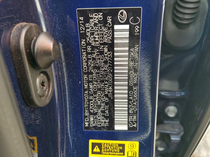 Aukcja sprzedaży 2015 Lexus Es 350, vin: JTHBK1GG5F2177733, numer aukcji: 48591866