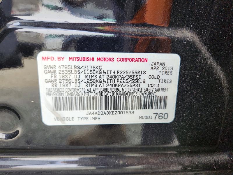 Продаж на аукціоні авто 2014 Mitsubishi Outlander, vin: JA4AD3A3XEZ001639, номер лоту: 48191286