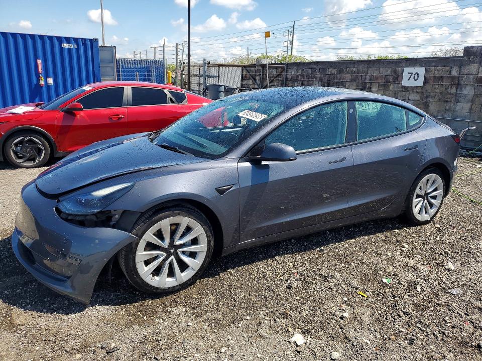 50499896 :رقم المزاد ، 5YJ3E1EA6NF286418 vin ، 2022 Tesla Model 3 مزاد بيع