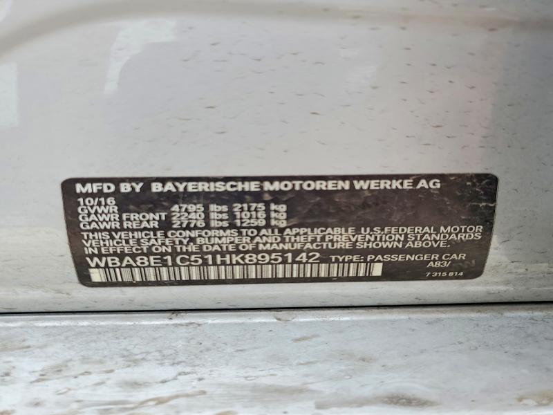 Продажа на аукционе авто 2017 Bmw 330e, vin: WBA8E1C51HK895142, номер лота: 51465416