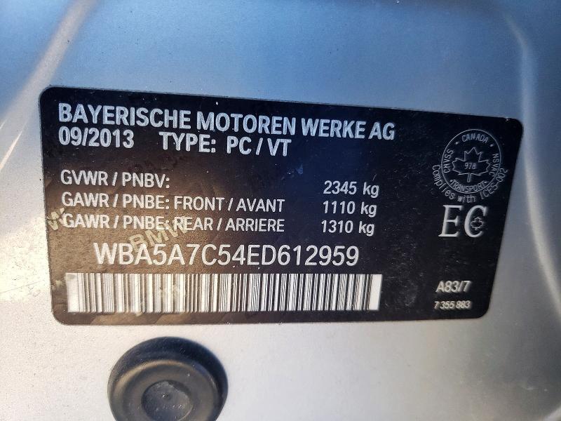 2014 Bmw 528 მანქანა იყიდება აუქციონზე, vin: WBA5A7C54ED612959, აუქციონის ნომერი: 49180776