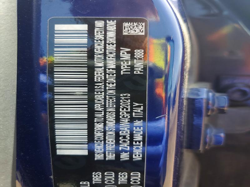 50813066 :رقم المزاد ، ZACCJBAW4GPE20213 vin ، 2016 Jeep Renegade مزاد بيع