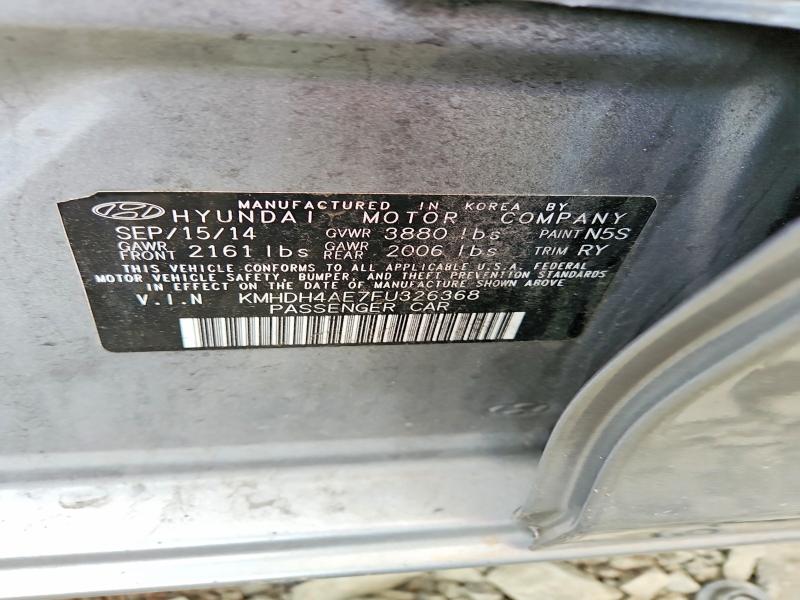 49904146 :رقم المزاد ، KMHDH4AE7FU326368 vin ، 2015 Hyundai Elantra مزاد بيع